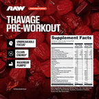 RAW Thuper Thavage Pre Workout Powder - 18.55 oz - image 2