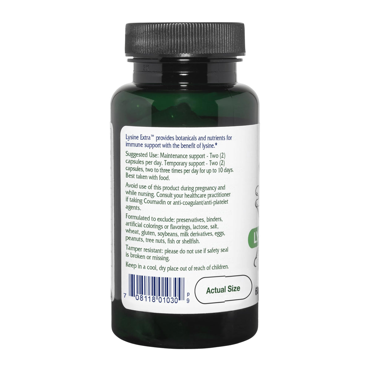 Vitanica Lysine Extra Immune Support - 60 Capsules - image 3