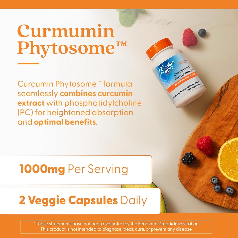 Doctor's BEST Curcumin Phytosome Joint Support - 60 Vegetarian Capsules - image 5
