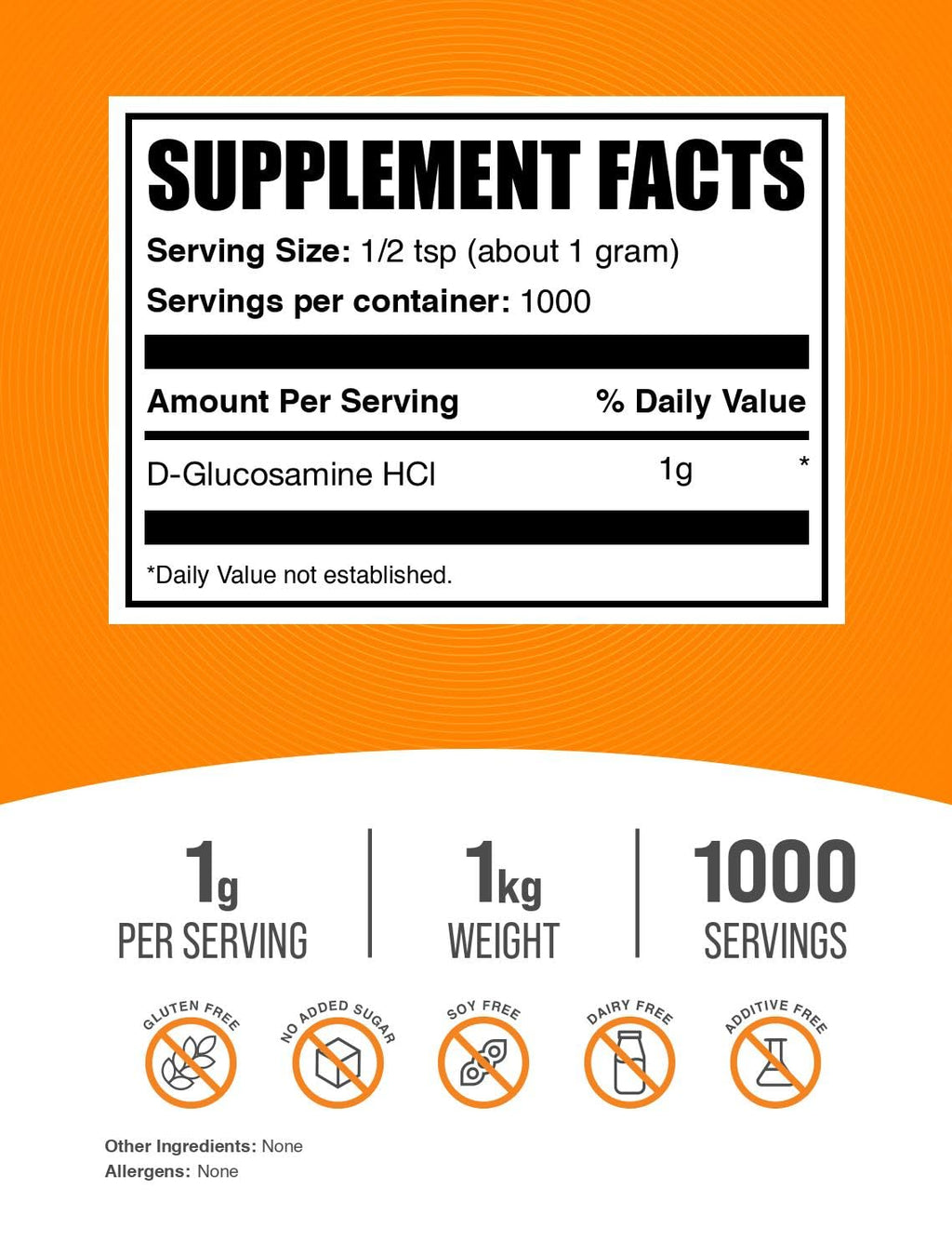 BulkSupplements.com Glucosamine HCl Powder