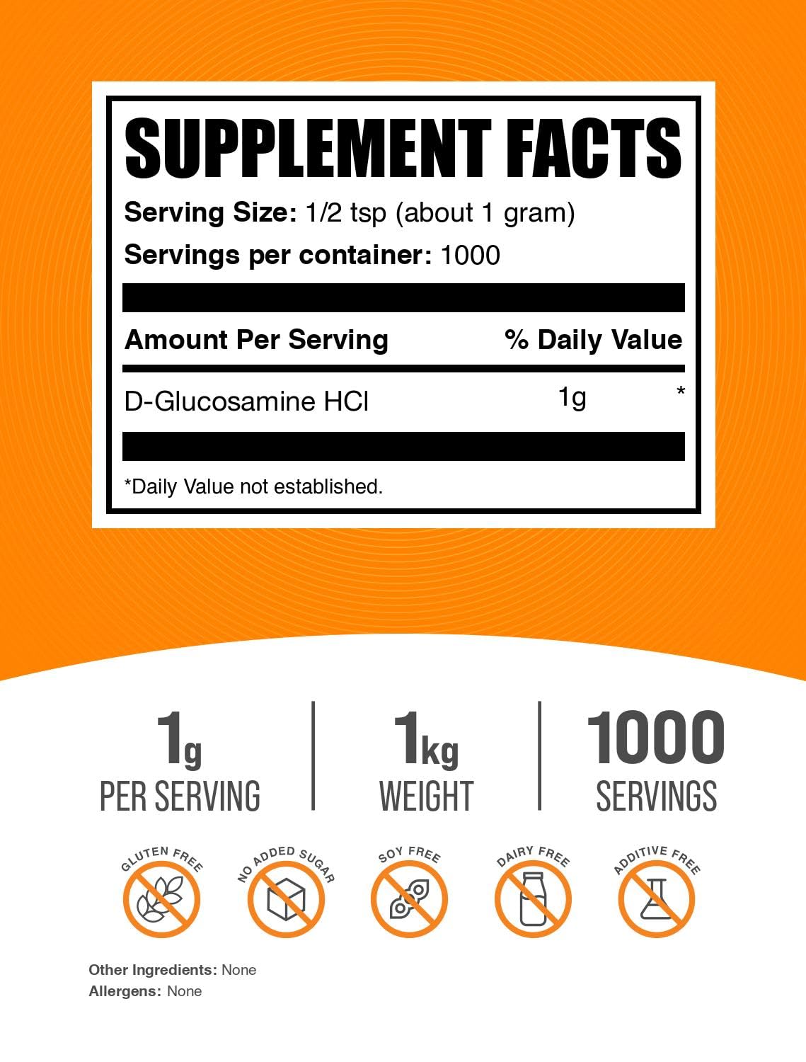 BulkSupplements.com Glucosamine HCl Powder