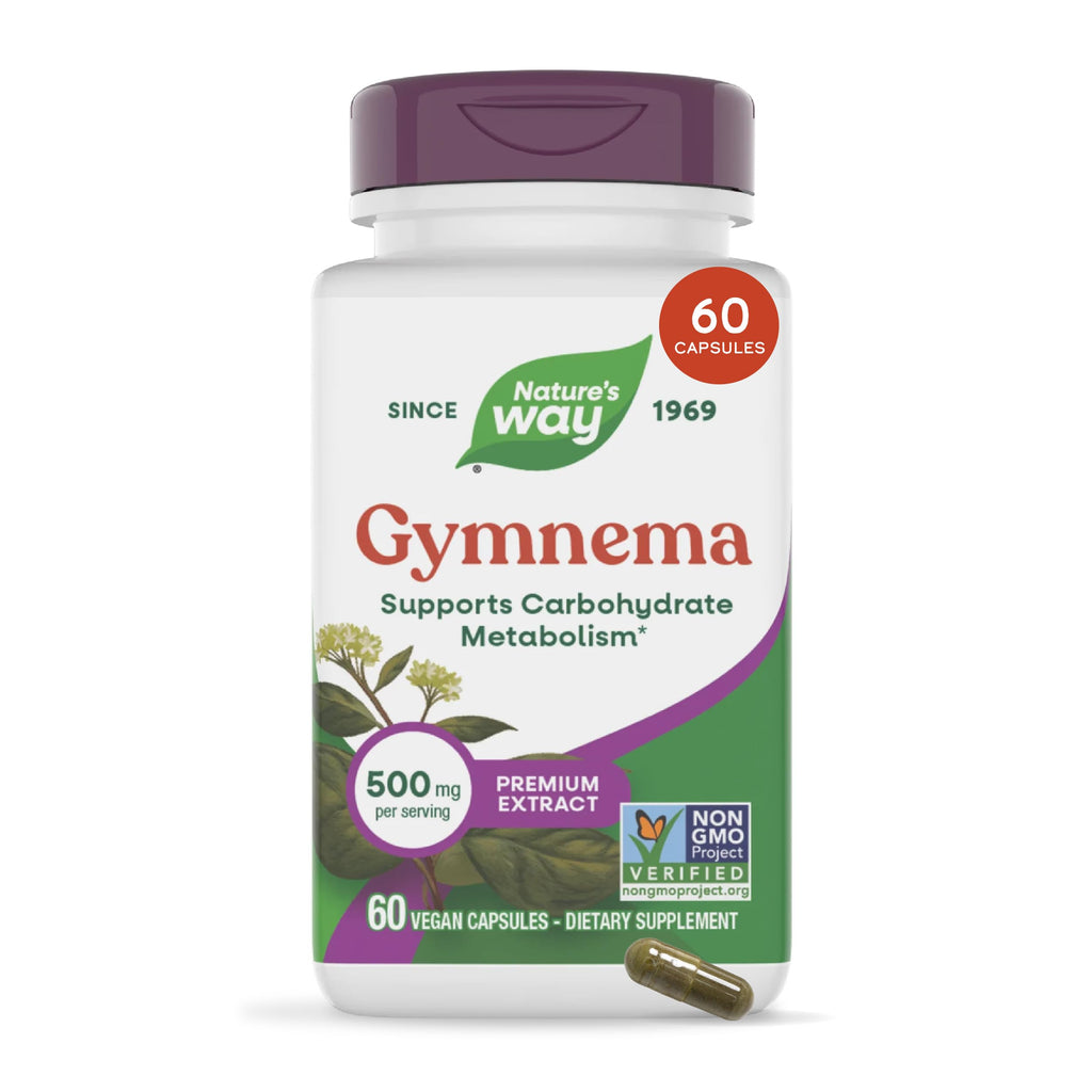 Nature's Way Gymnema Leaf Extract Carbohydrate Metabolism Support - 60 Capsules