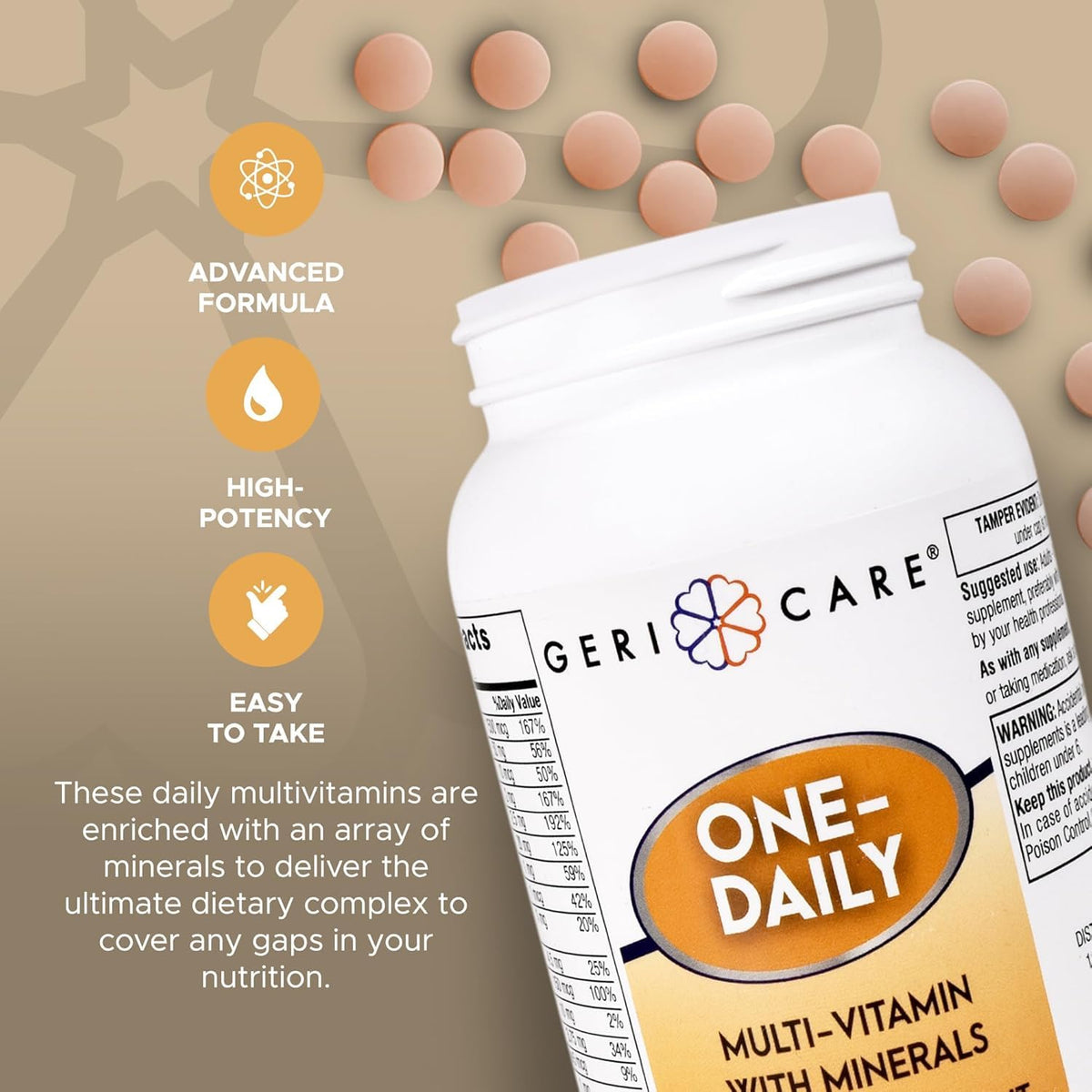 GeriCare One-Daily Multi-Vitamin & Minerals