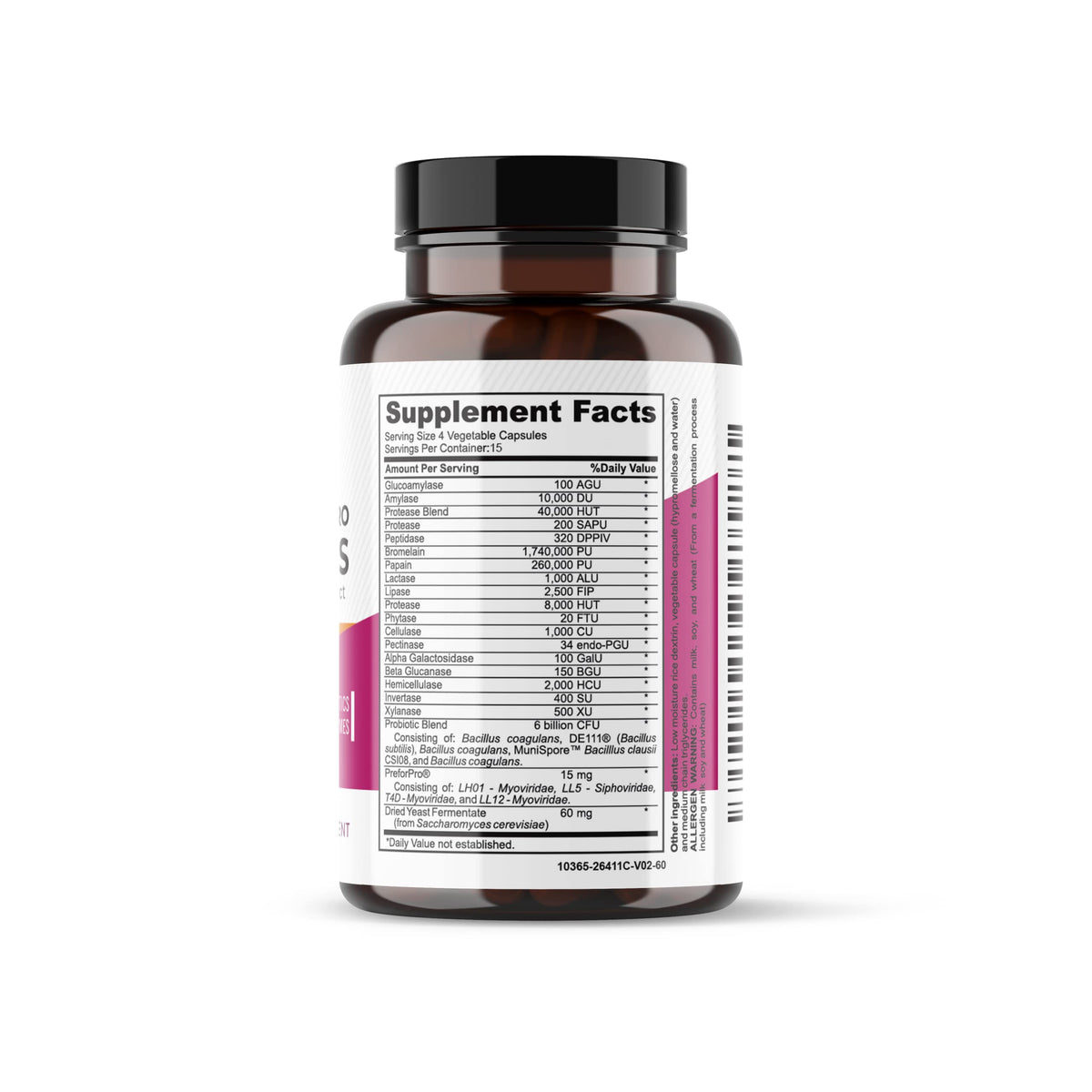 Healblend Digest + Postbiotics Multi-Enzyme Supplement - 60 Vegetarian Capsules - image 9