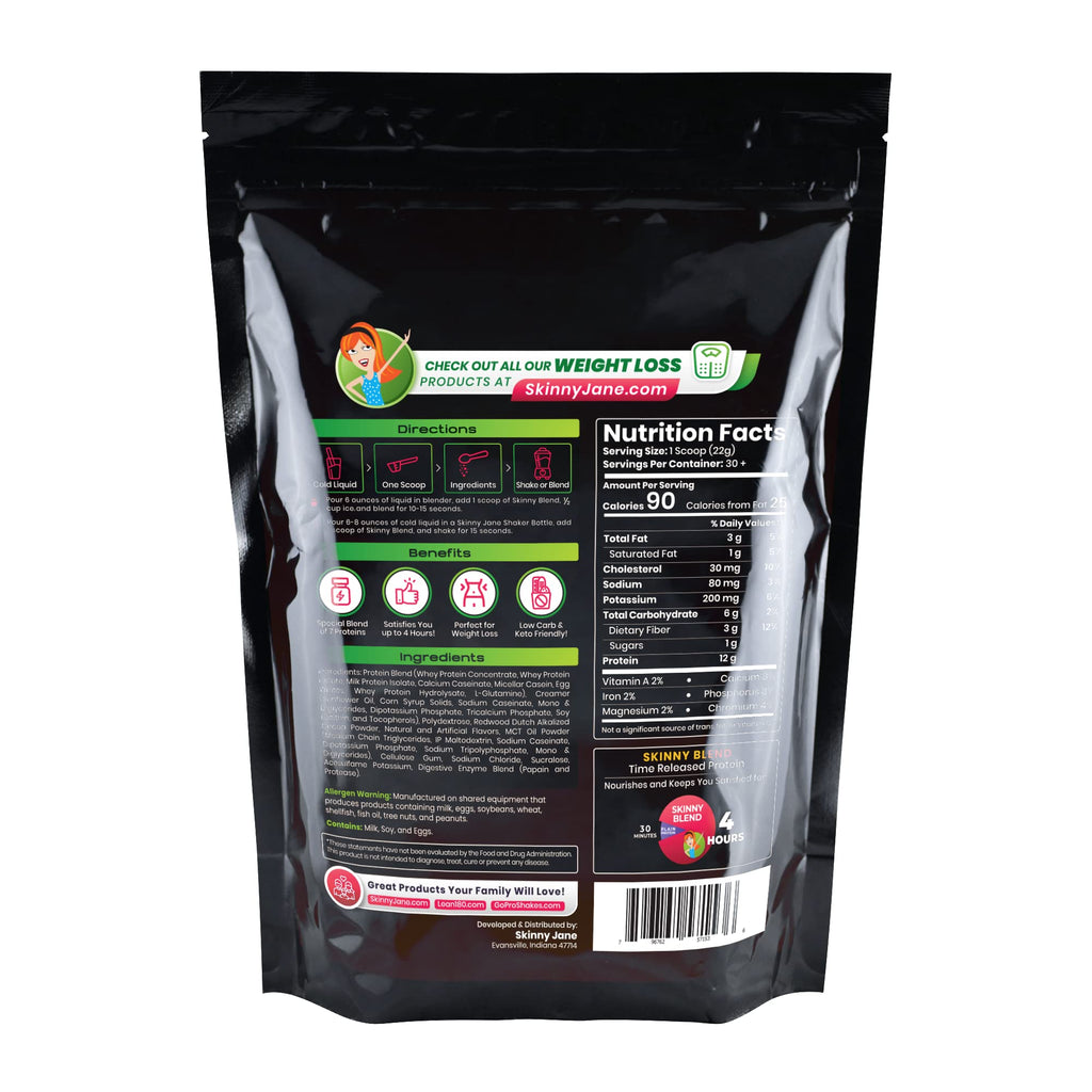 Skinny Blend - Best Tasting Protein Shake for Women, 30 Shakes per Bag