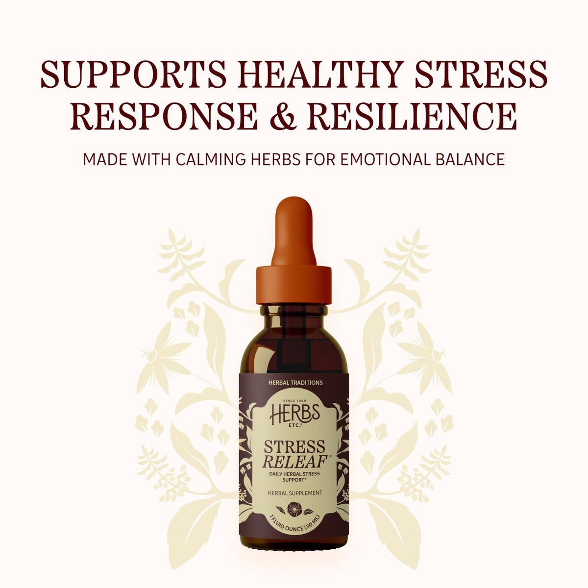 Herbs Etc. Stress ReLeaf Classic Liquid Extract - 1 fl oz - image 3