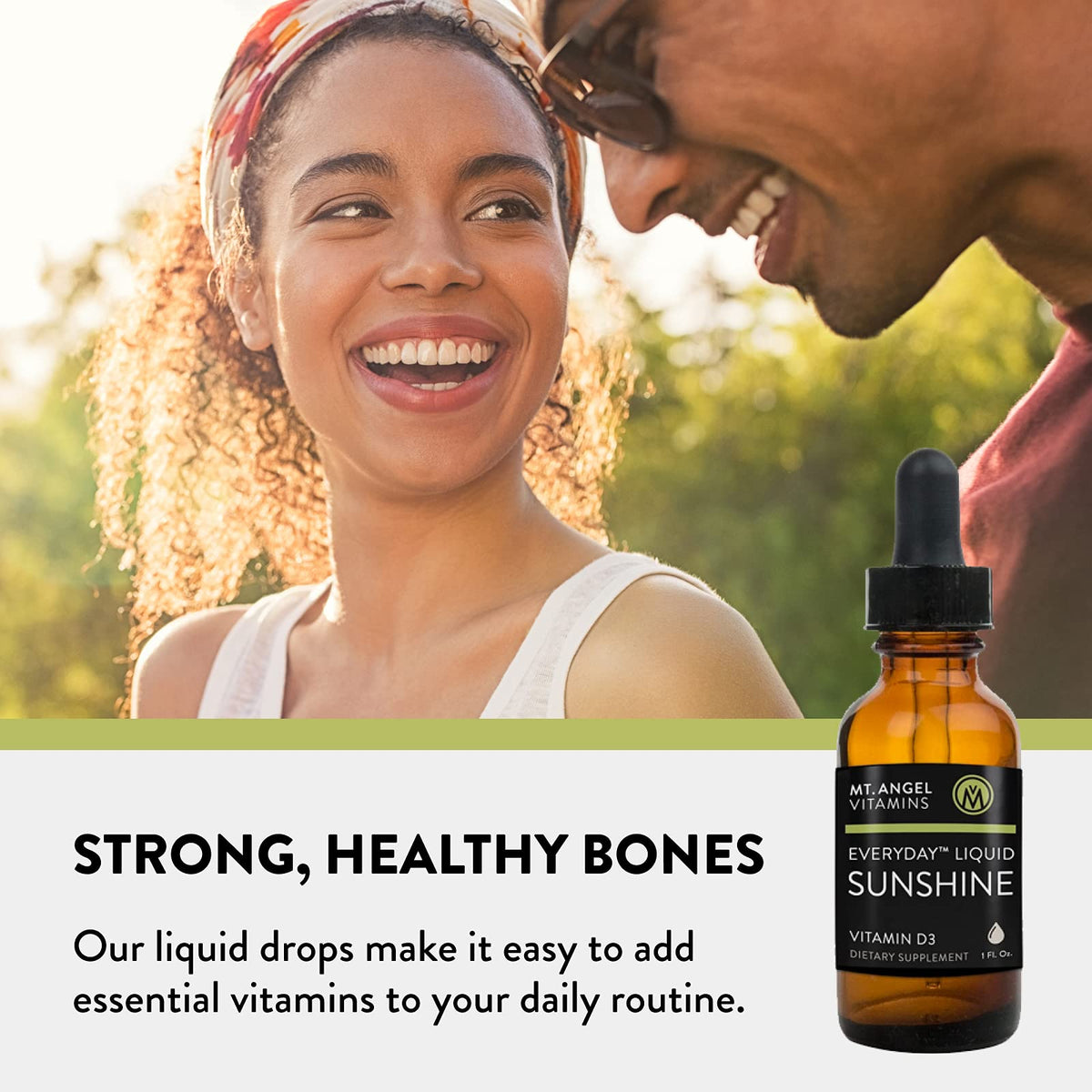 Mt. Angel Vitamins Everyday Liquid Sunshine Vitamin D3 Drops - 1 Fl Oz - image 3