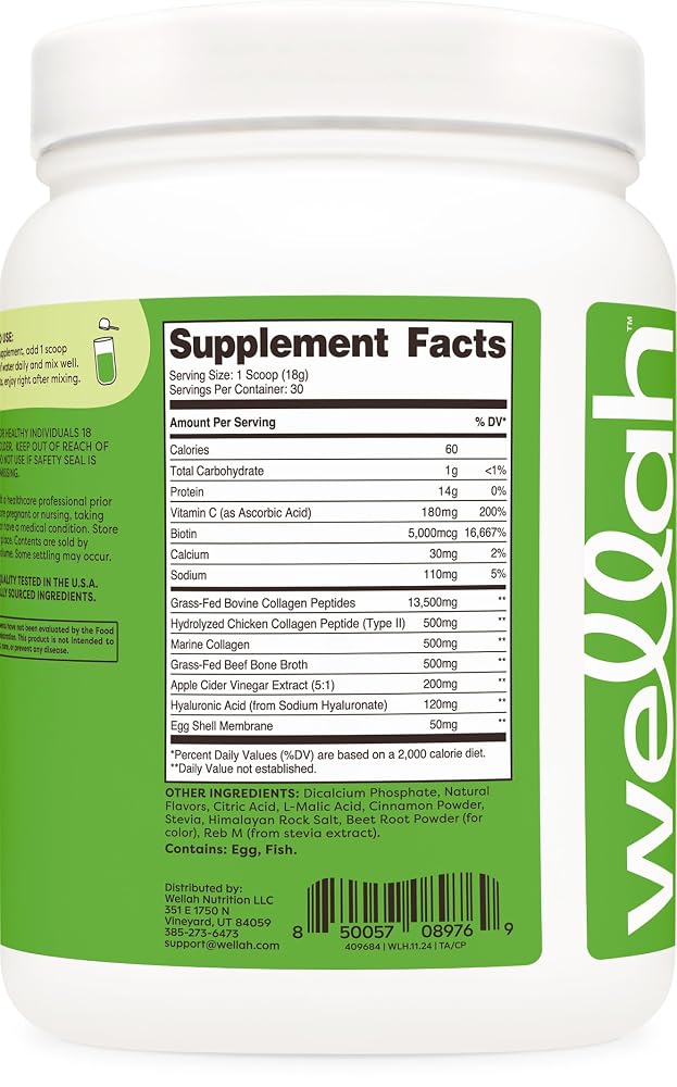 Wellah The Afterglow Multi Collagen Protein + Beauty - 30 Servings - image 4