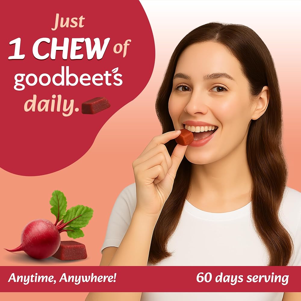 HERBAL DAILY Goodbeets Soft Chews Grape Seed Extract - 60 Count - image 3