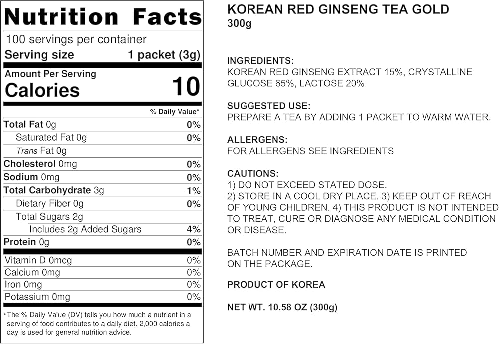 Pocheon Korean 6 Years Red Ginseng Extract Tea - 100 Tea Bags - image 2