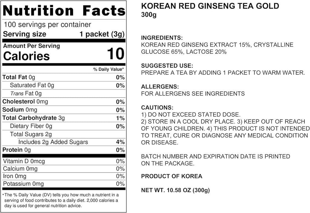 Pocheon Korean 6 Years Red Ginseng Extract Tea - 100 Tea Bags - image 2