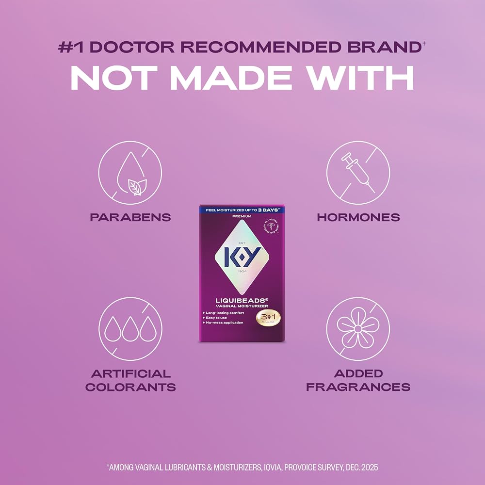 K-Y Liquibeads Silicone Vaginal Moisturizer - 6 Ovules - image 2