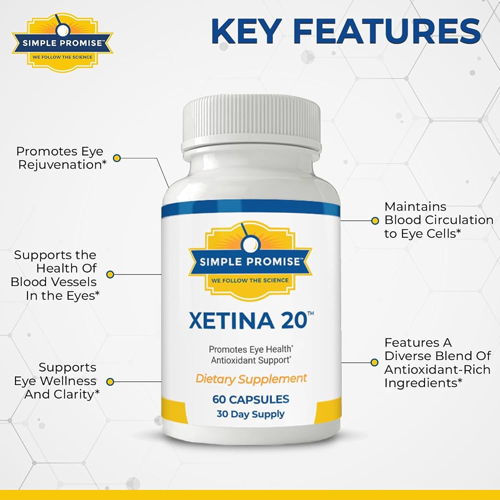 Simple Promise Xetina 20 Lutein and Zeaxanthin Eye Vitamins - 60 Capsules - image 5