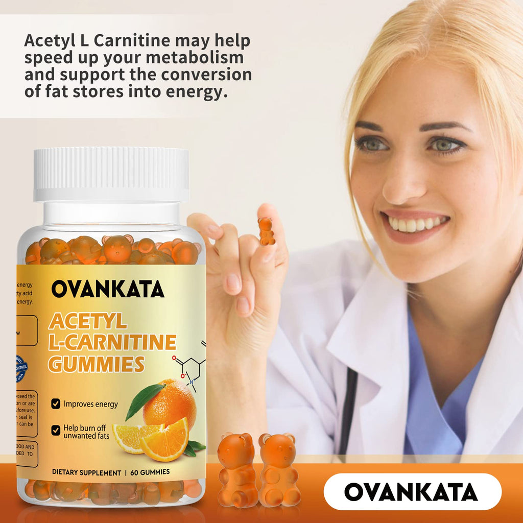 Ovankata Acetyl L-Carnitine Gummies 1500mg - 60 Count - image 3