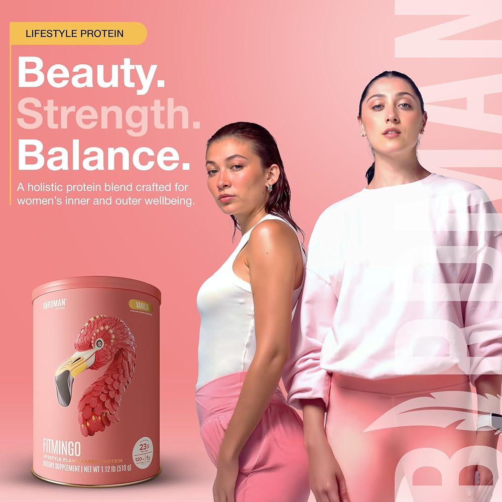 BIRDMAN Fitmingo Vegan Protein Powder with Inositol