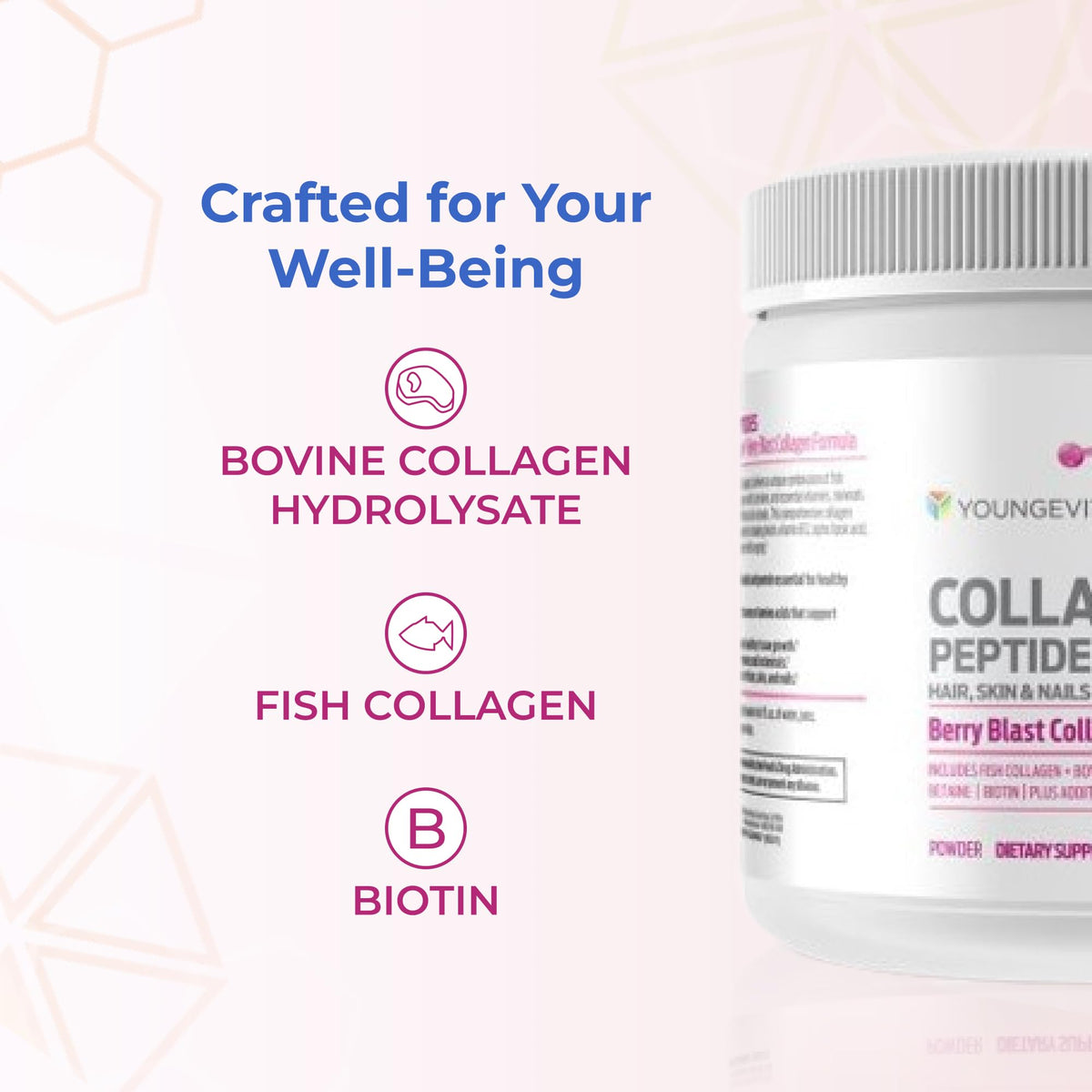 Youngevity Collagen Peptides Powder with Biotin & B12 - 251 g - image 5