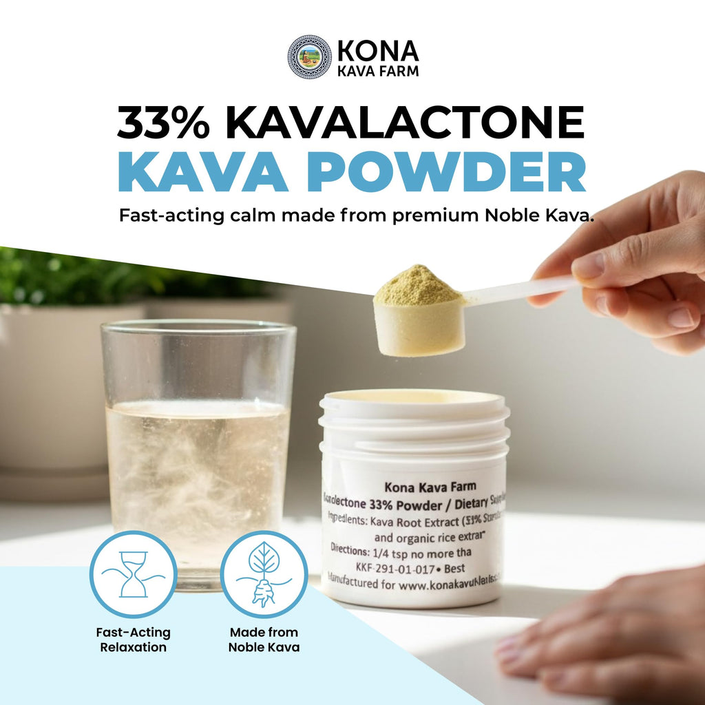 Kona Kava Farm 33% Kavalactone Extract Powder - 0.5 oz - image 2