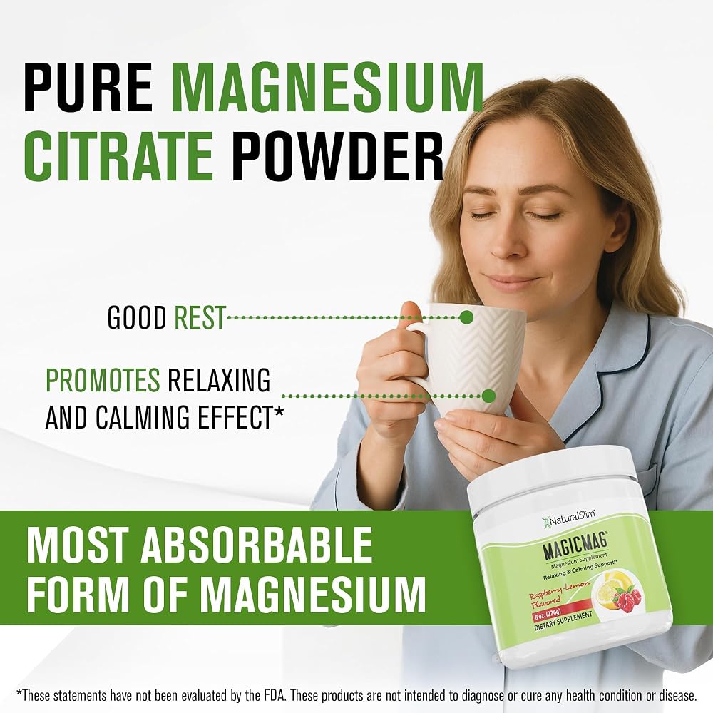NaturalSlim MagicMag Magnesium Citrate Powder for Stress