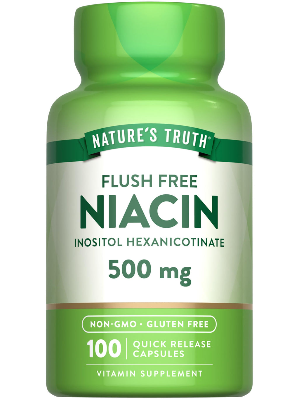 Nature's Truth Flush Free Niacin 500mg - 100 Capsules