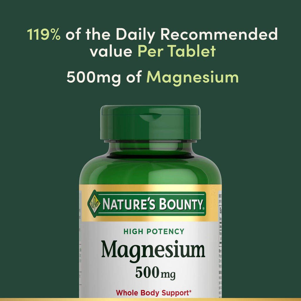 Nature's Bounty Magnesium 500 mg - Tablets - image 3
