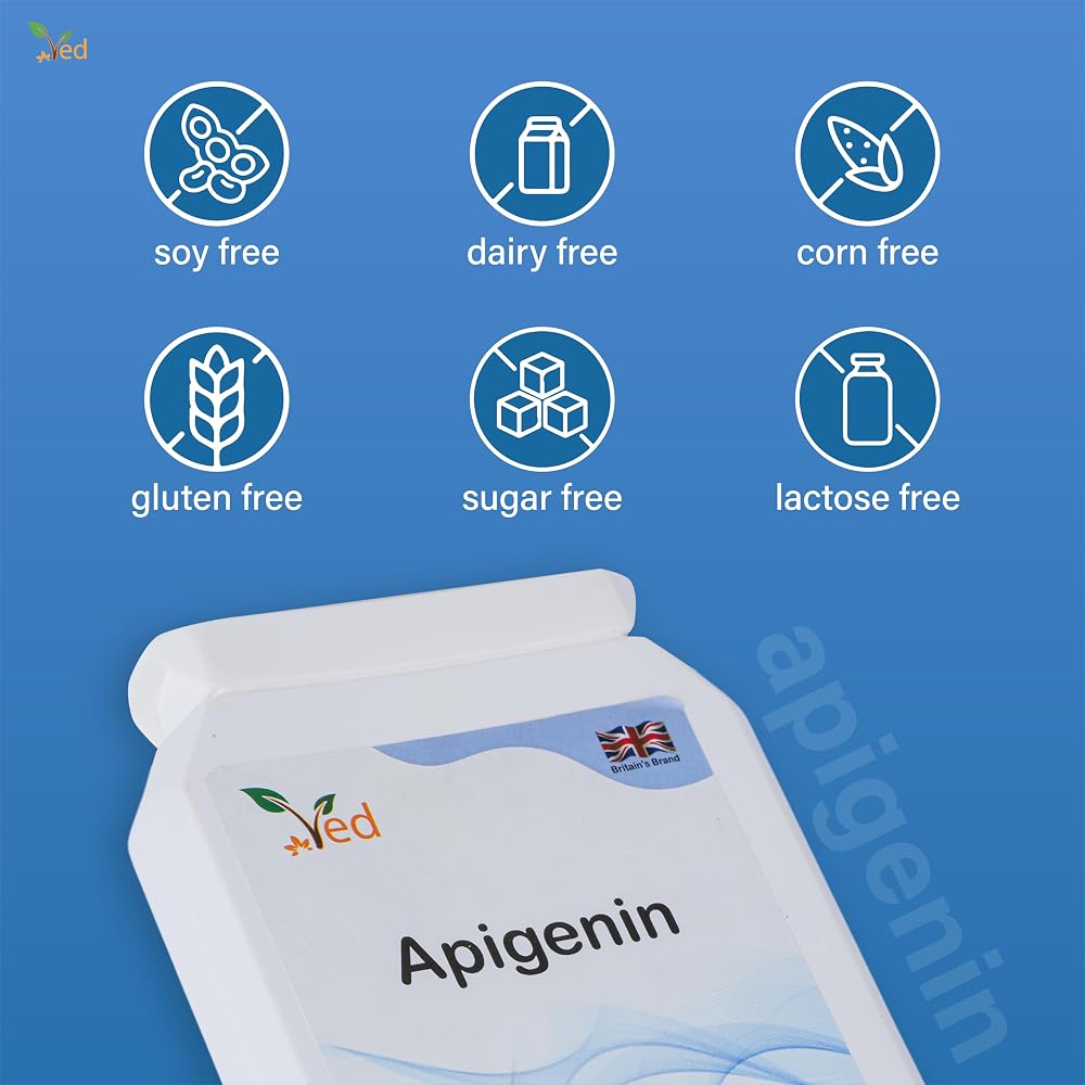 Ved Apigenin 50mg Sleep & Relaxation Support - 90 Capsules - image 4