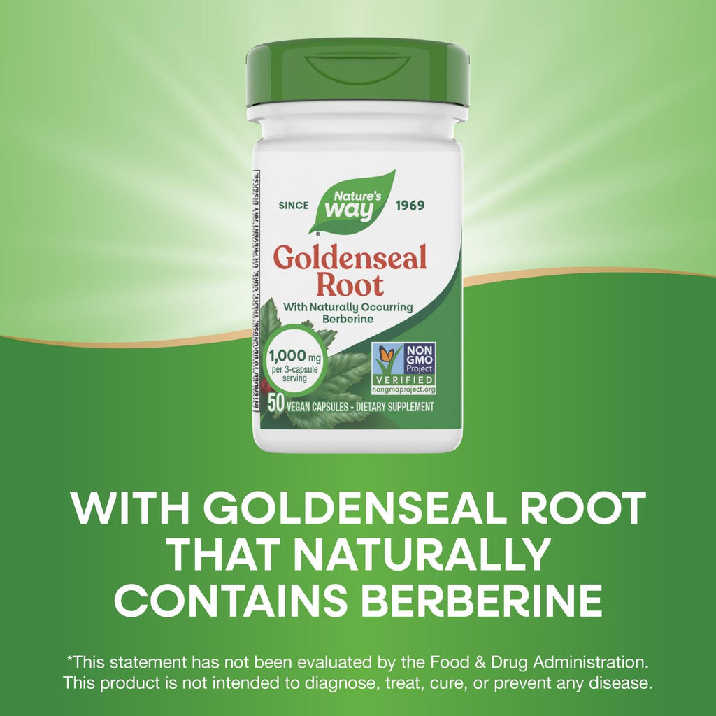 Nature's Way Goldenseal Root Digestive Support - 50 Capsules - image 4