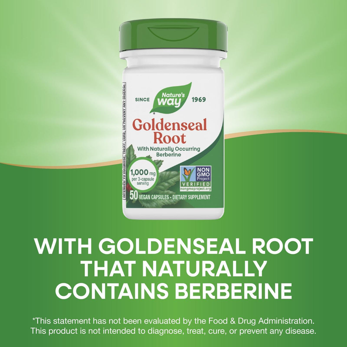 Nature's Way Goldenseal Root Digestive Support - 50 Capsules - image 4