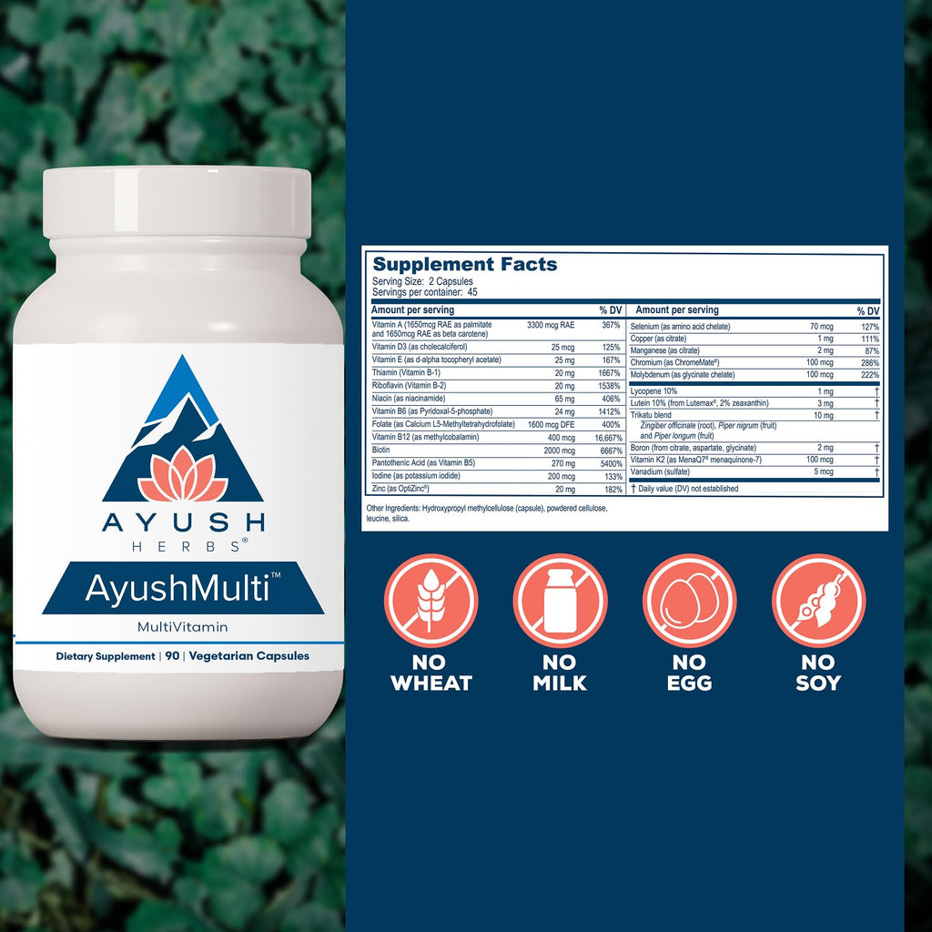 Ayush Herbs Ayush Multi Multivitamin Capsules - 90 Count - image 3