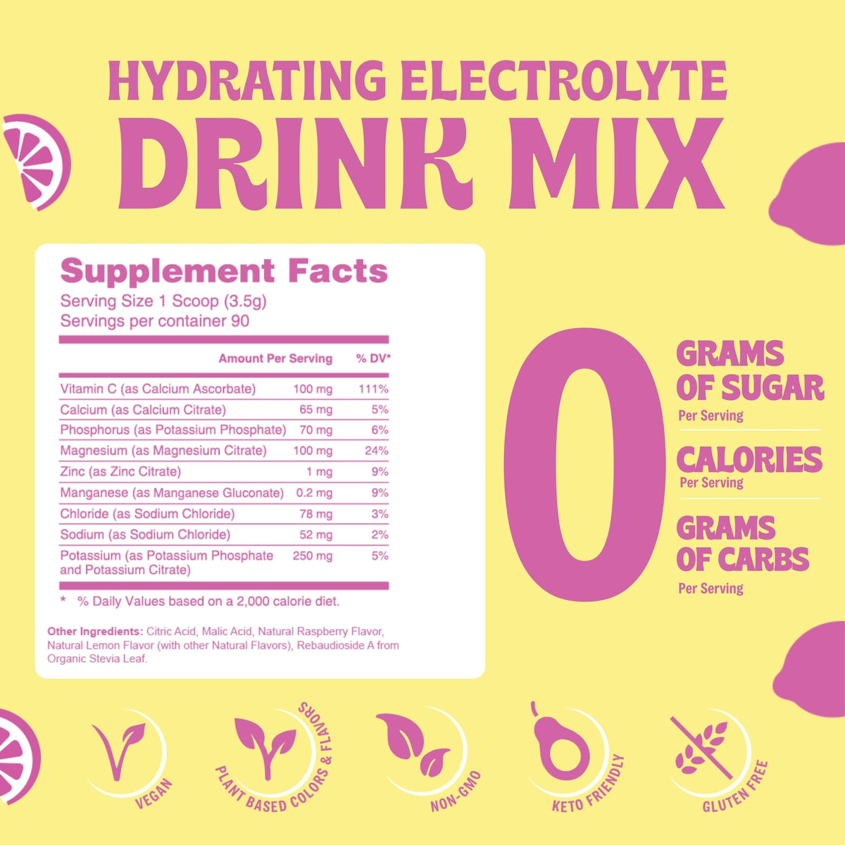 Vitalogix Naturals Electrolytes Powder No Sugar - Peach Hydration