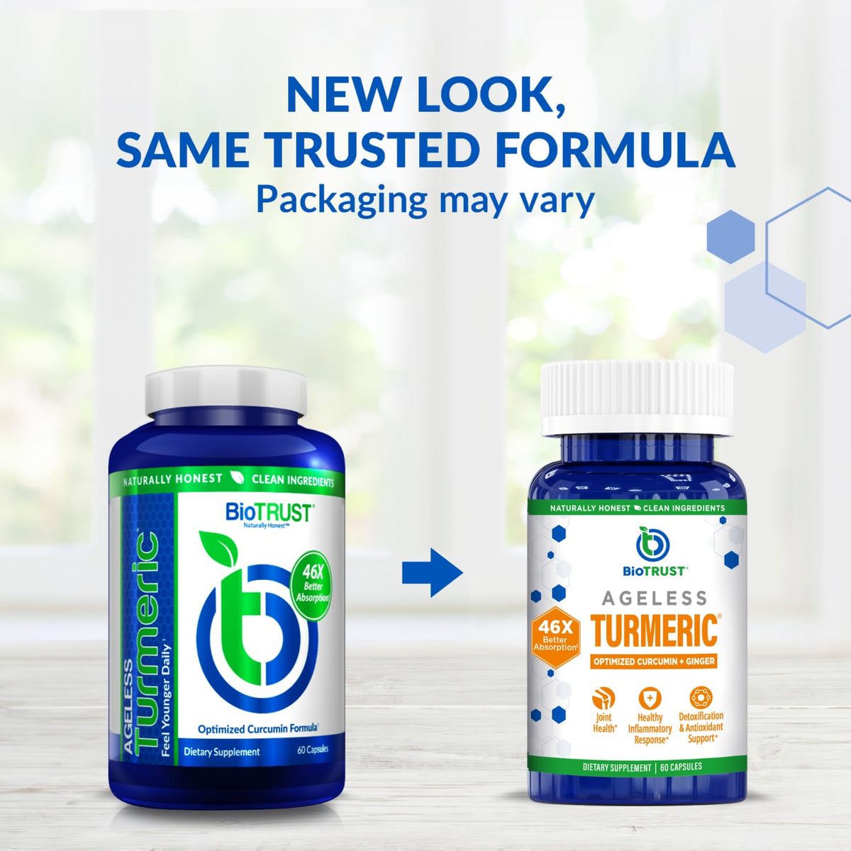 BioTrust Turmeric Curcumin with Ginger CurcuWIN - 60 Capsules - image 2