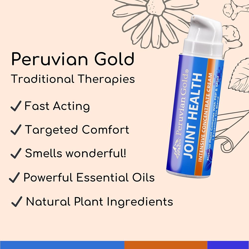 Peruvian Gold Joint Health Cream with MSM - 1.76 Fl Oz - image 3