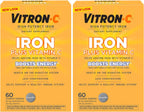 Vitron-C High Potency Iron Supplement Tablets - 120 Count