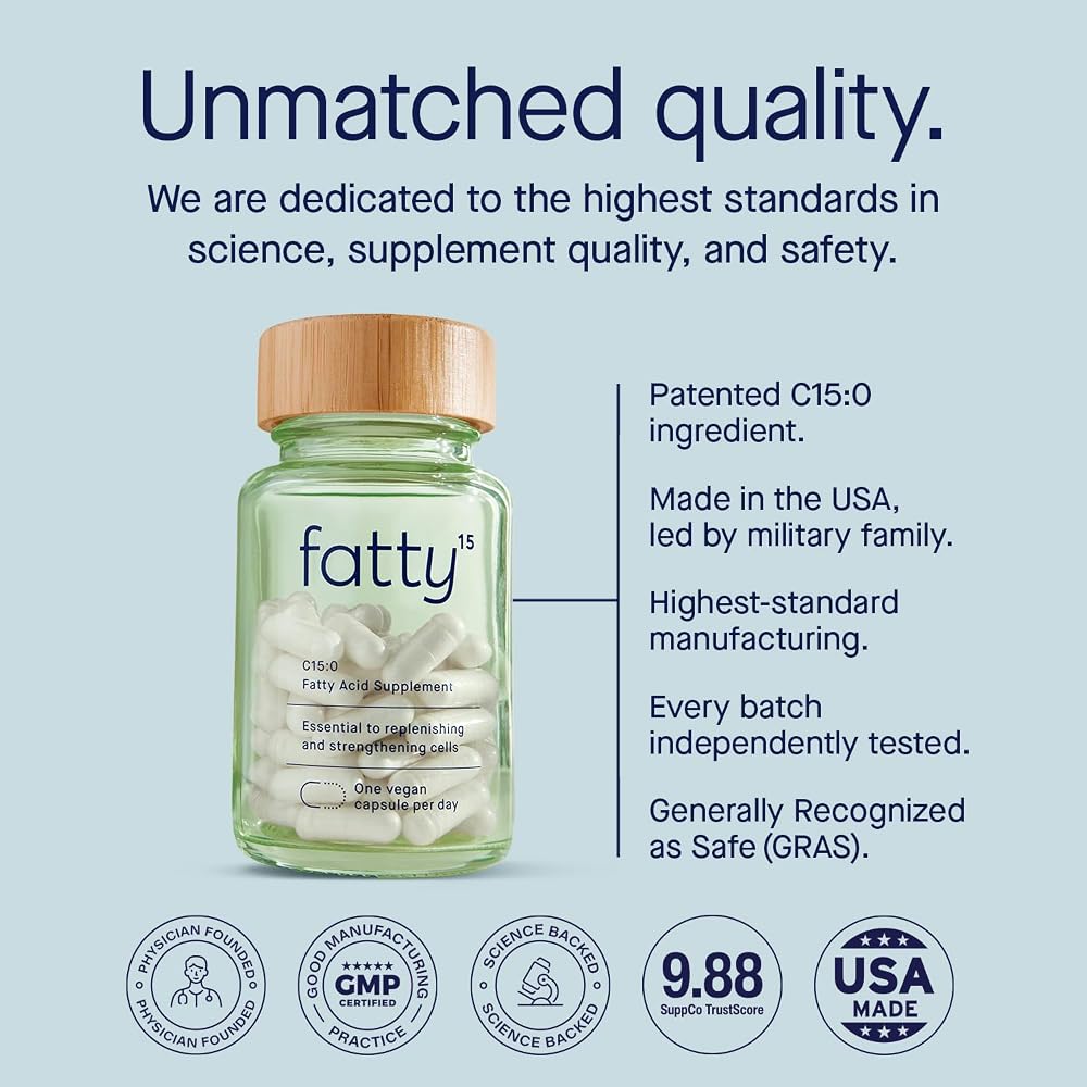 Fatty15 C15:0 Pentadecanoic Acid Healthy Aging Supplement - Month