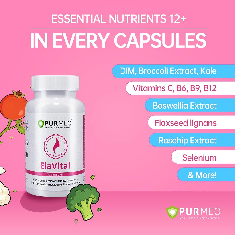 purmeo DIM Supplement for Women, Hormone Balance - 60 Capsules - image 5