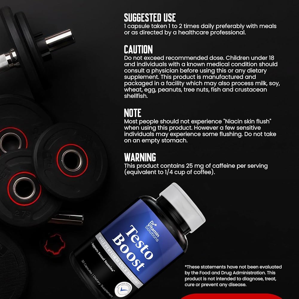DR VITAMIN SOLUTIONS Testosterone Booster for Men - Tongkat Ali