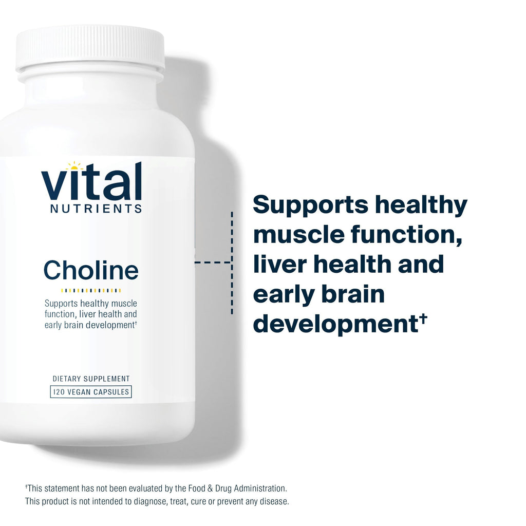 Vital Nutrients Choline 550mg - 120 Capsules - image 3