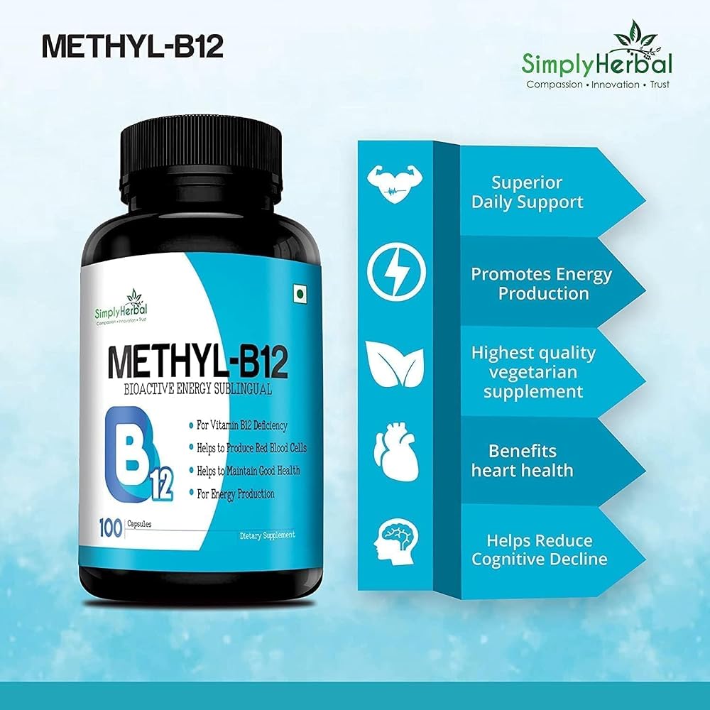 SENTA Vitamin B12 Methyl B12 Methylcobalamin - 100 Capsules - image 5