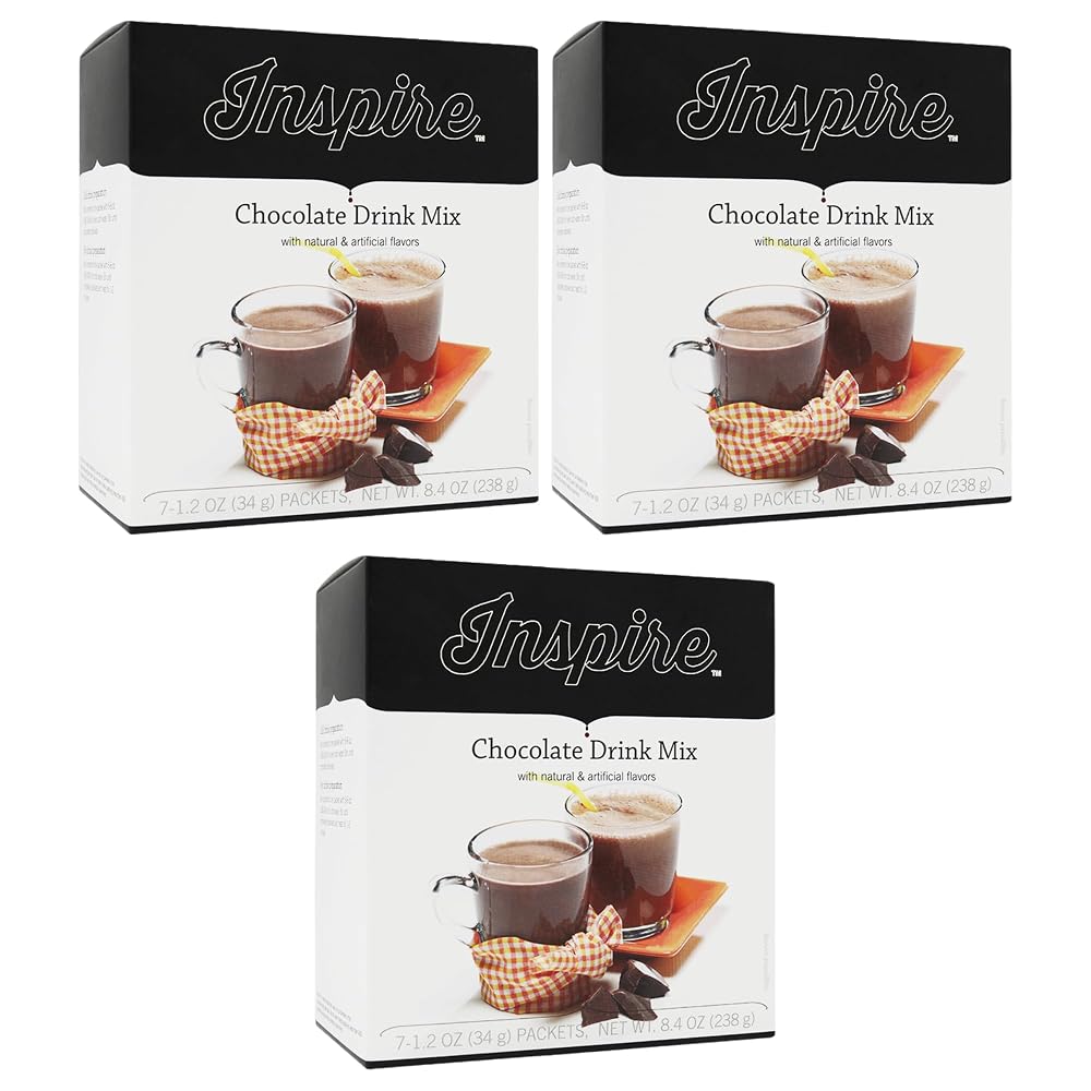 Bariatric Eating Inspire 18g Protein Chocolate Drink Mix - 3-Pack