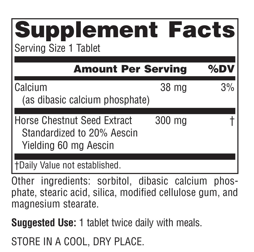 Planetary Herbals Full Spectrum Horse Chestnut 500 mg - 60 Tablets - image 2