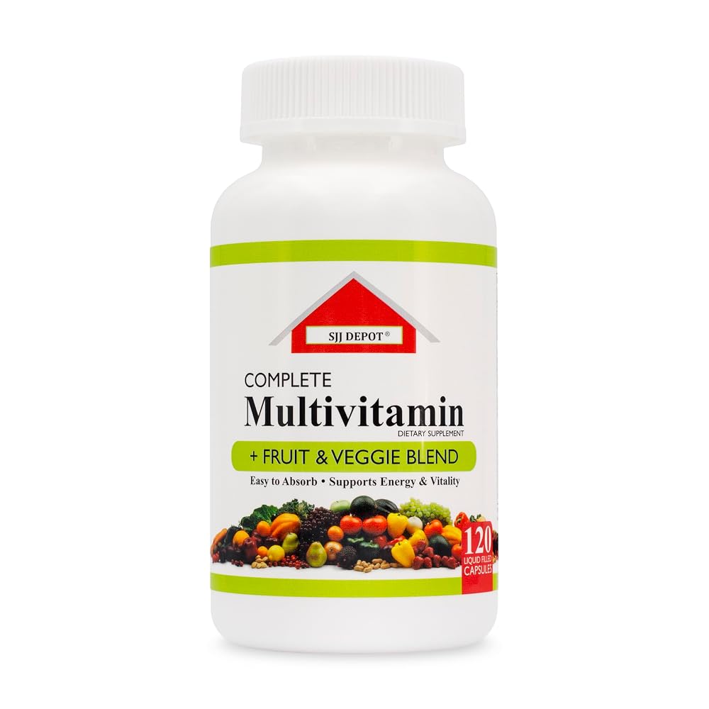 SJJ DEPOT Multivitamin with Fruit and Vegetable - 120 Capsules