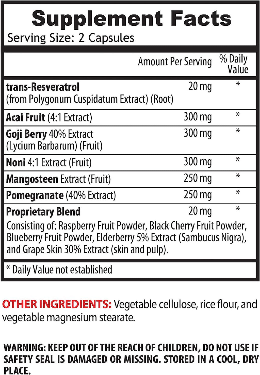 VIP Vitamins Supreme Resveratrol 1200mg - 120 Capsules - image 5