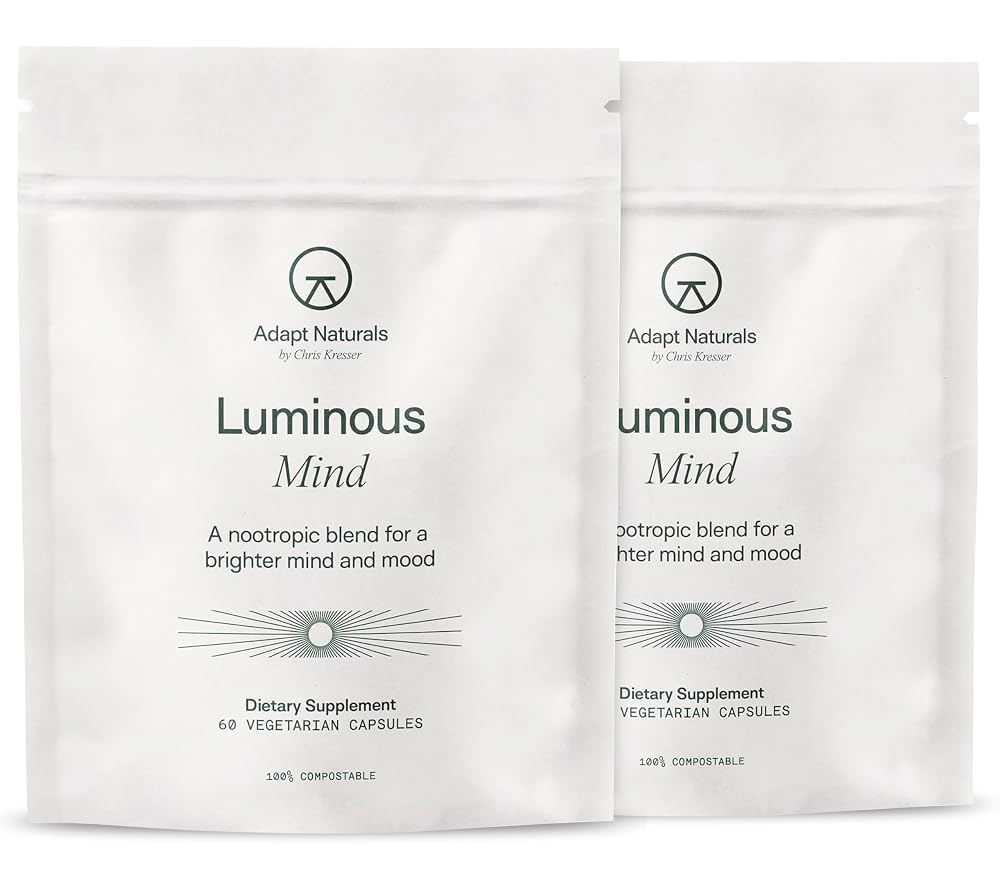 Adapt Naturals Luminous Mind Nootropic Brain Supplement with Ginkgo