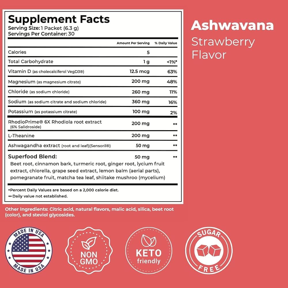 Superfoods Company Ashwavana Zen Relax Drink Mix Powder - 120 Count - image 9