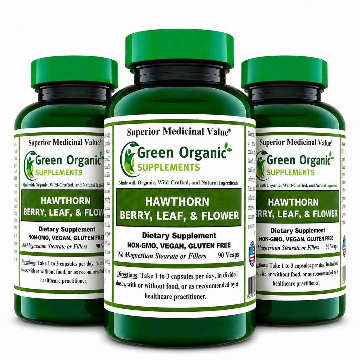 Green Organic Supplements Hawthorn Berry Capsules