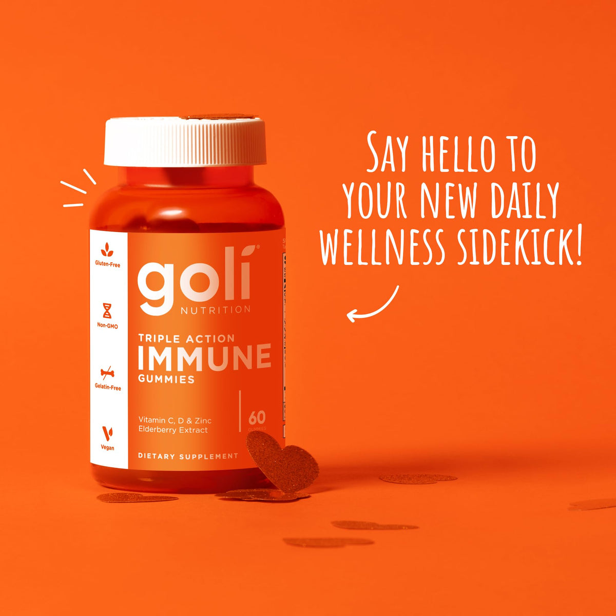 Goli Immune Vitamin Gummy - 60 Count - Elderberry