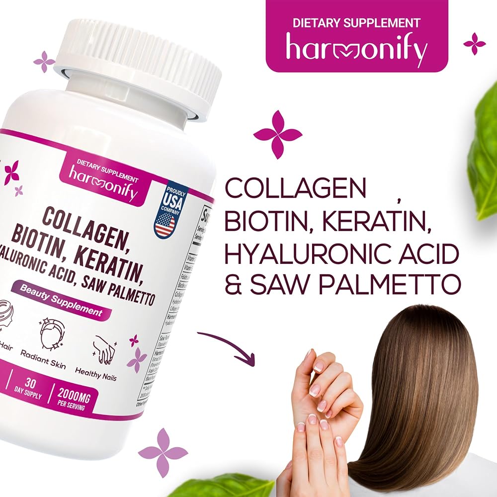 HARMONIFY Collagen Biotin Keratin Hyaluronic Acid Complex - 60 Capsules - image 3