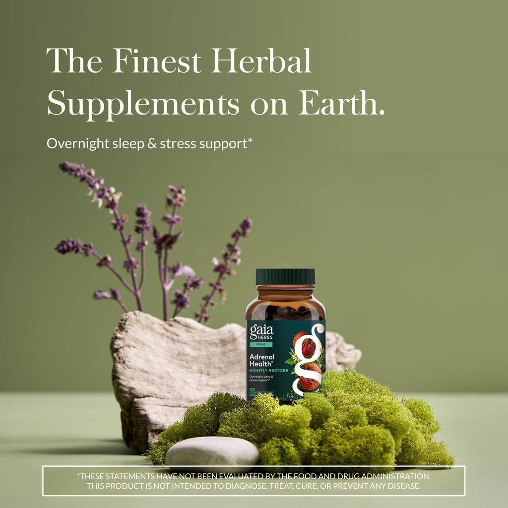 Gaia Herbs Adrenal Health Nightly Restore - Herbal Supplement