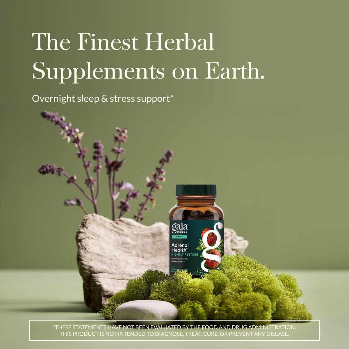 Gaia Herbs Adrenal Health Nightly Restore - Herbal Supplement