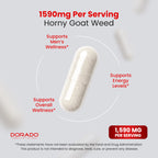 Dorado Nutrition Horny Goat Weed for Men - 60 Capsules - image 5