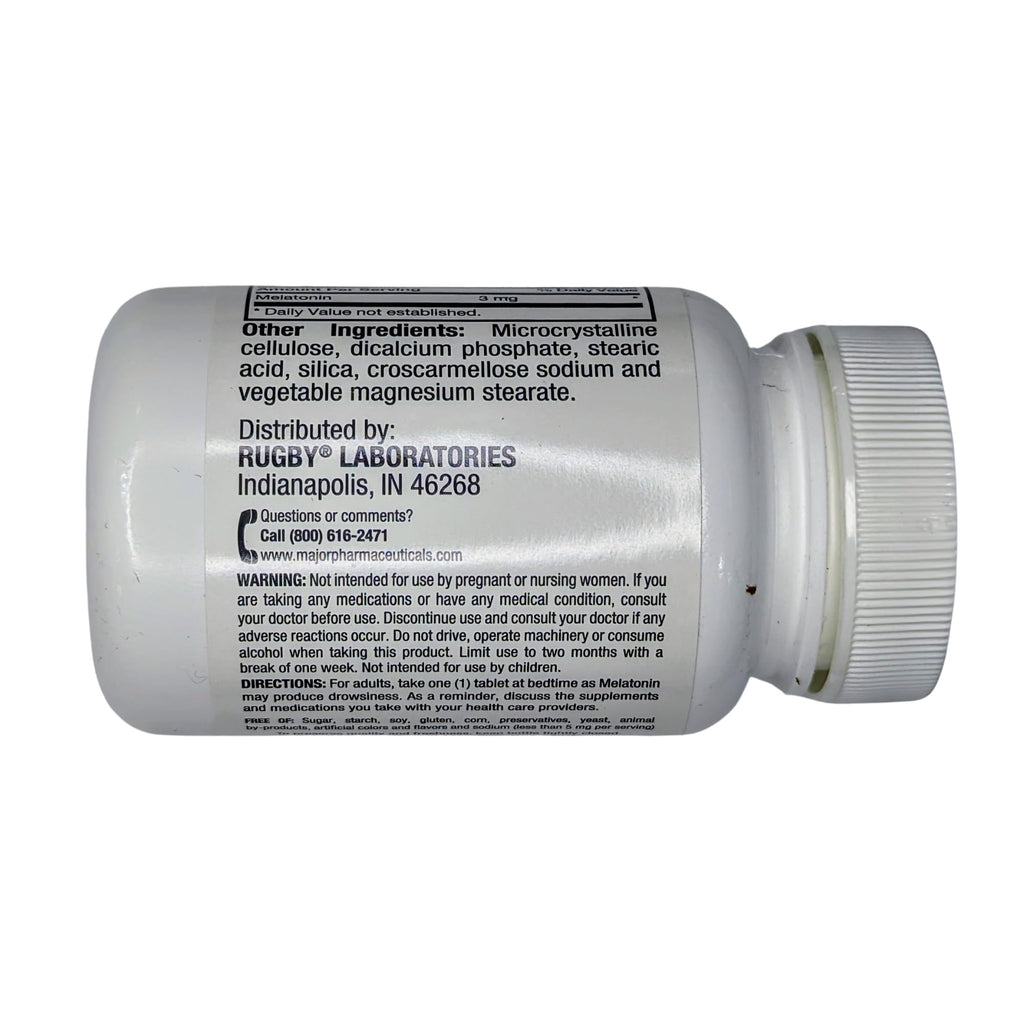 Amazon Pharmacy Rugby Laboratories Melatonin 3 mg - 1 Tablets - image 3